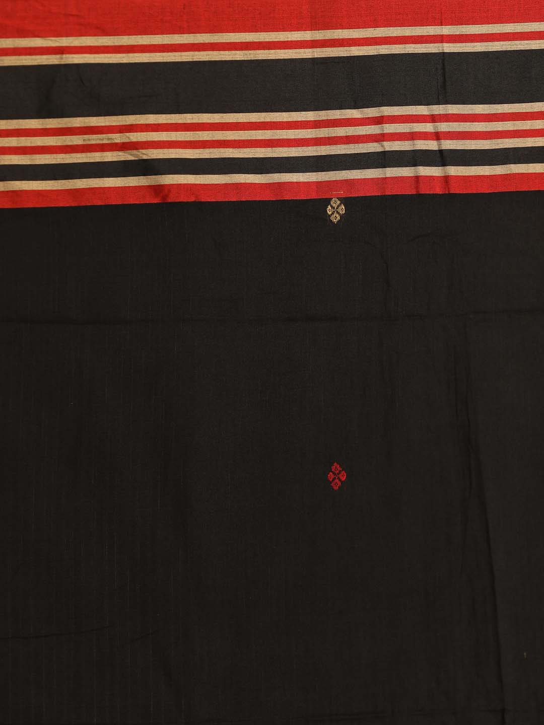 Indethnic Black Pure Cotton Ethnic Motifs Design Jamdani - Saree Detail View