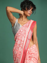 CORAL MIRAGE (BHAGALPURI LIVA SAREE)