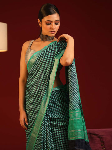 FOREST FERN (BHAGALPURI LIVA SAREE)
