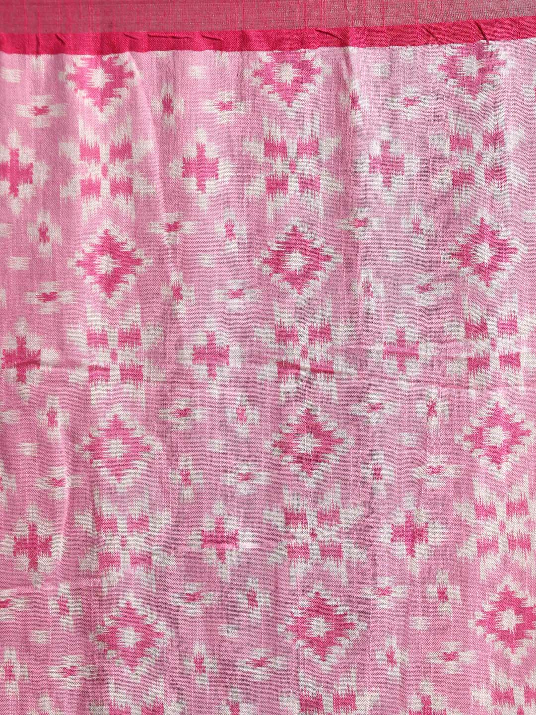 Indethnic Pink Liva Printed Saree - Saree Detail View