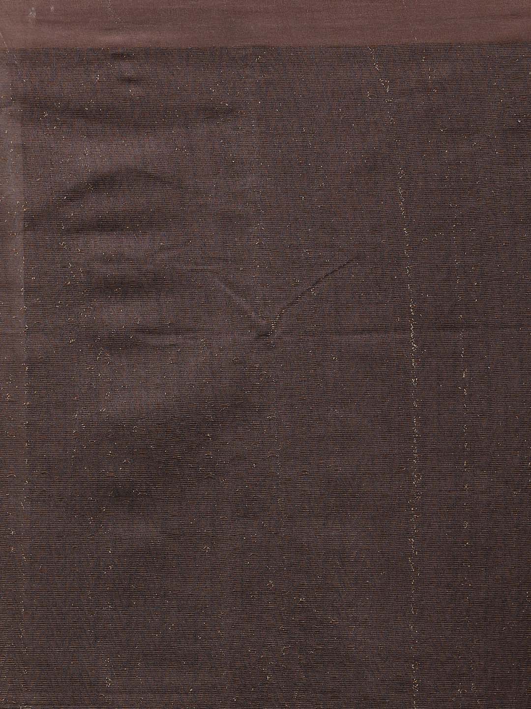 Indethnic Black Liva Woven Design Saree - Saree Detail View