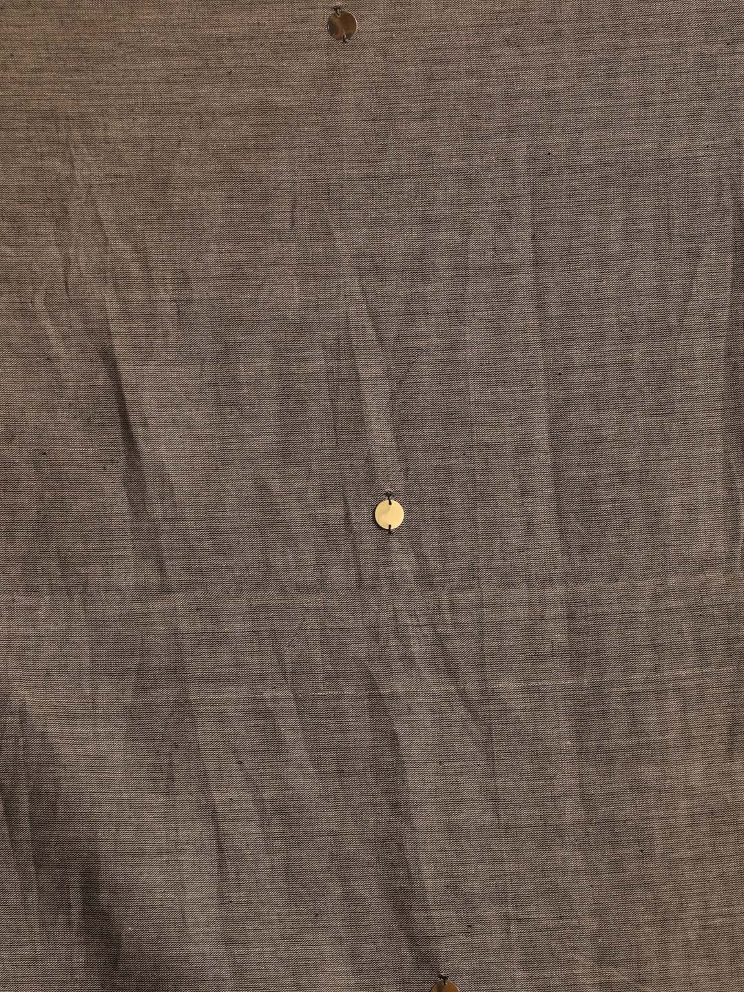 Indethnic Grey Solid Daily Wear - Saree Detail View