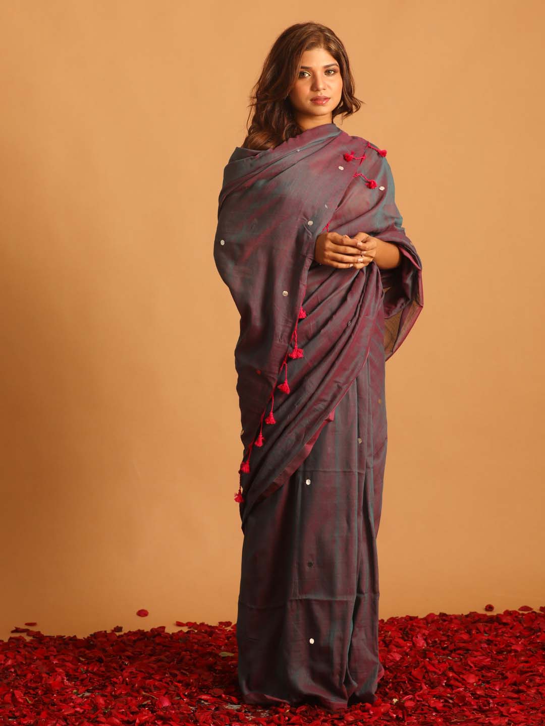 Indethnic Purple Solid Daily Wear - View 1