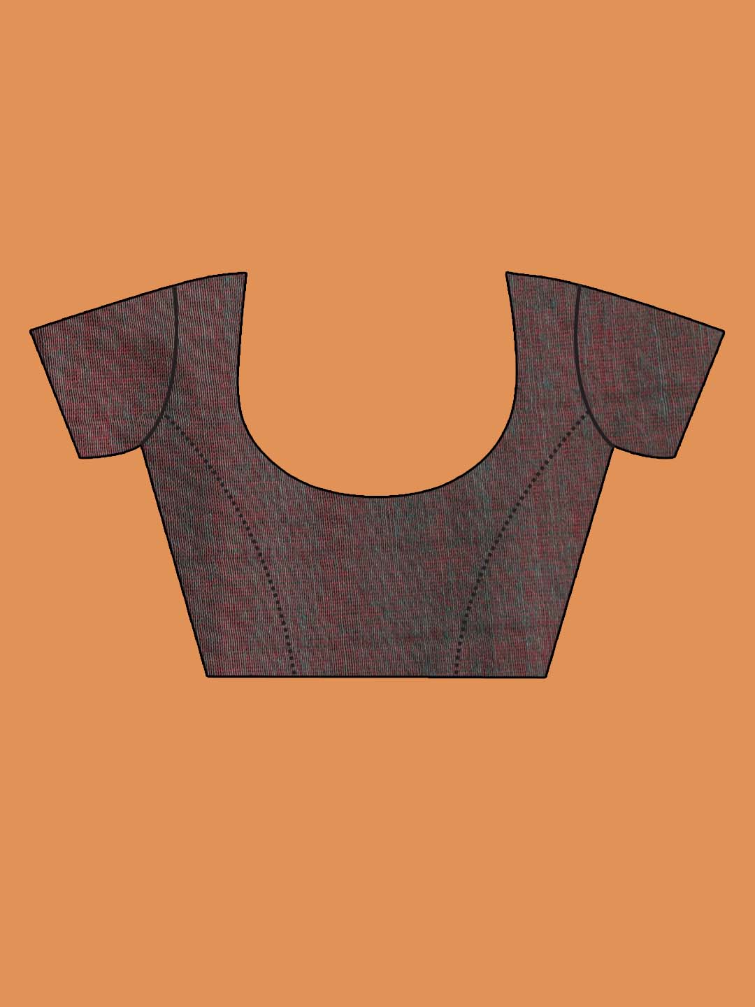 Indethnic Purple Solid Daily Wear - Blouse Piece View