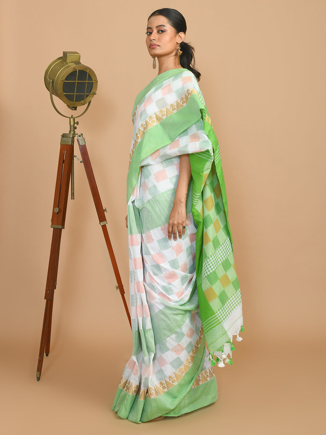 VERDANT CHECK (SAREE)