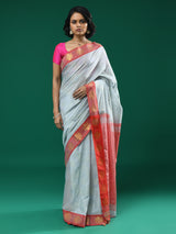 GRANITE HARMONY  (HANDLOOM COTTON BLEND SAREE)