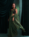 OLIVE SERENITY (HANDLOOM 100% PURE COTTON SAREE)