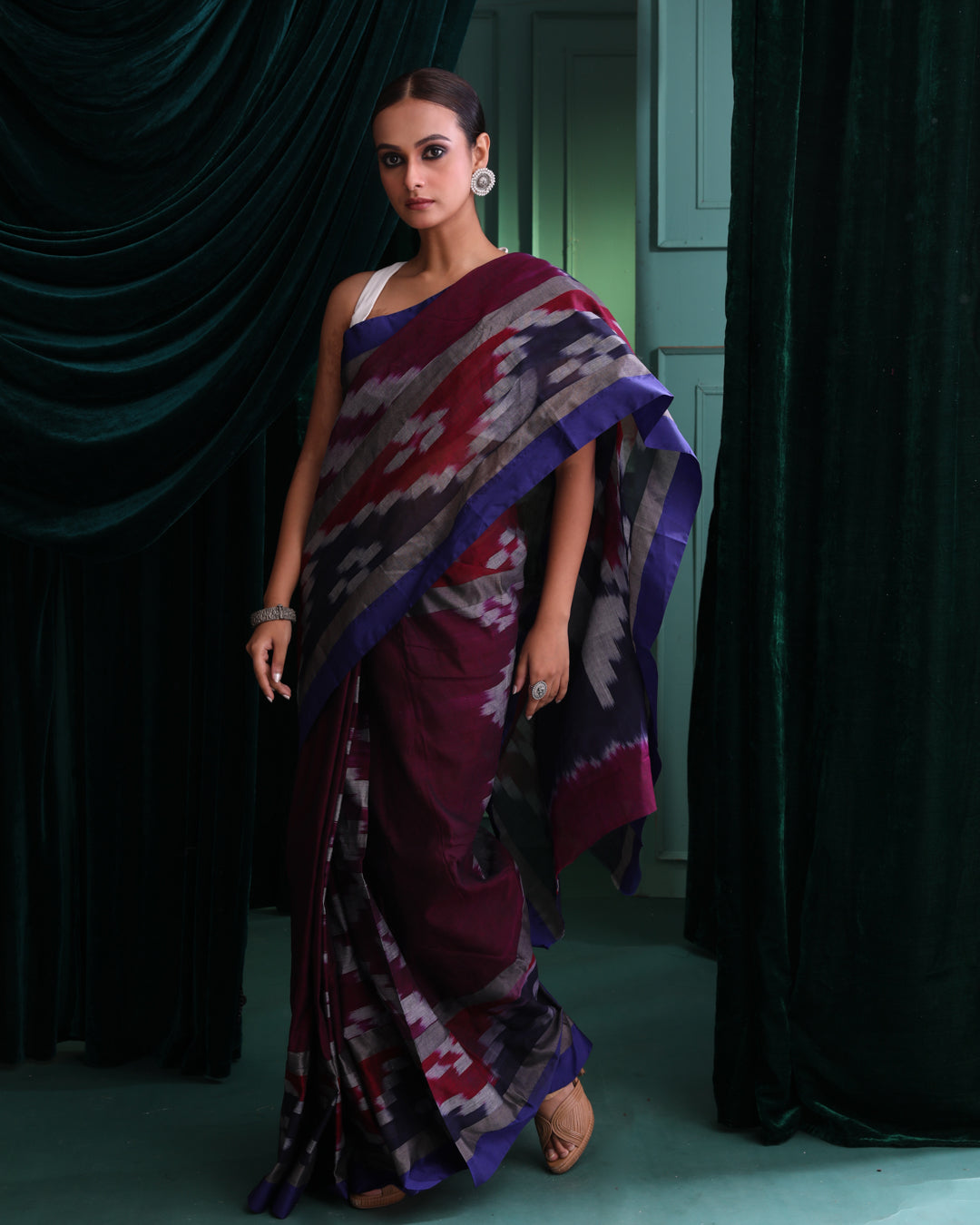VIVID ALLURE (IKAT  SAREE)
