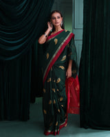 ENCHANTED VERDANCE (HANDLOOM 100% PURE COTTON SAREE)