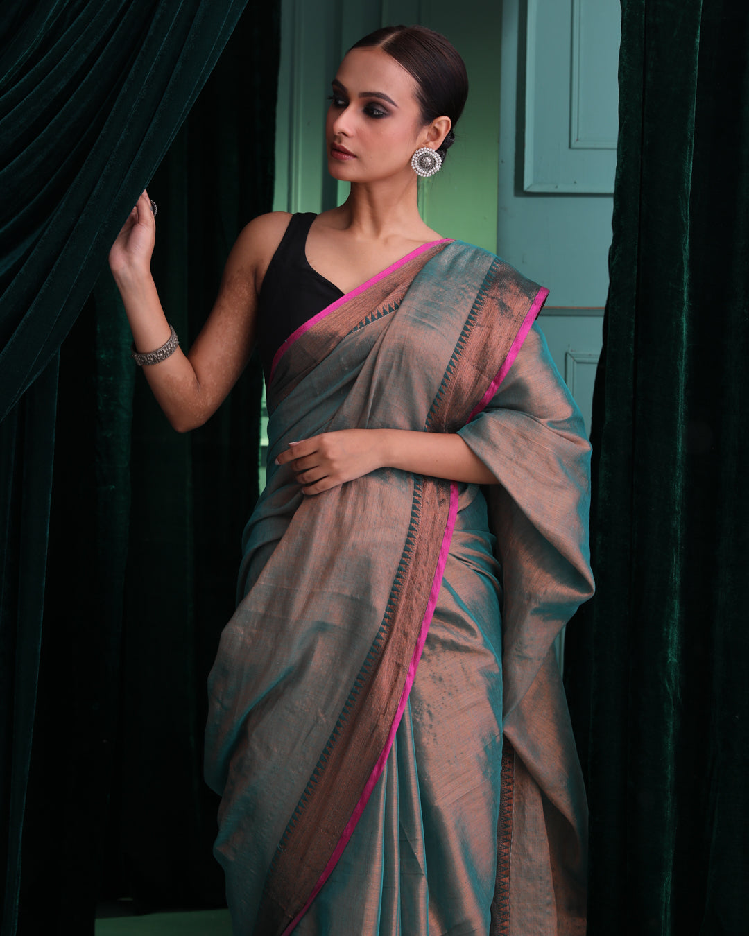 TEAL TWILIGHT (SAREE)