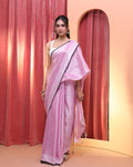 BLUSH CELEBRATION (HANDLOOM COTTON BLEND SAREE)