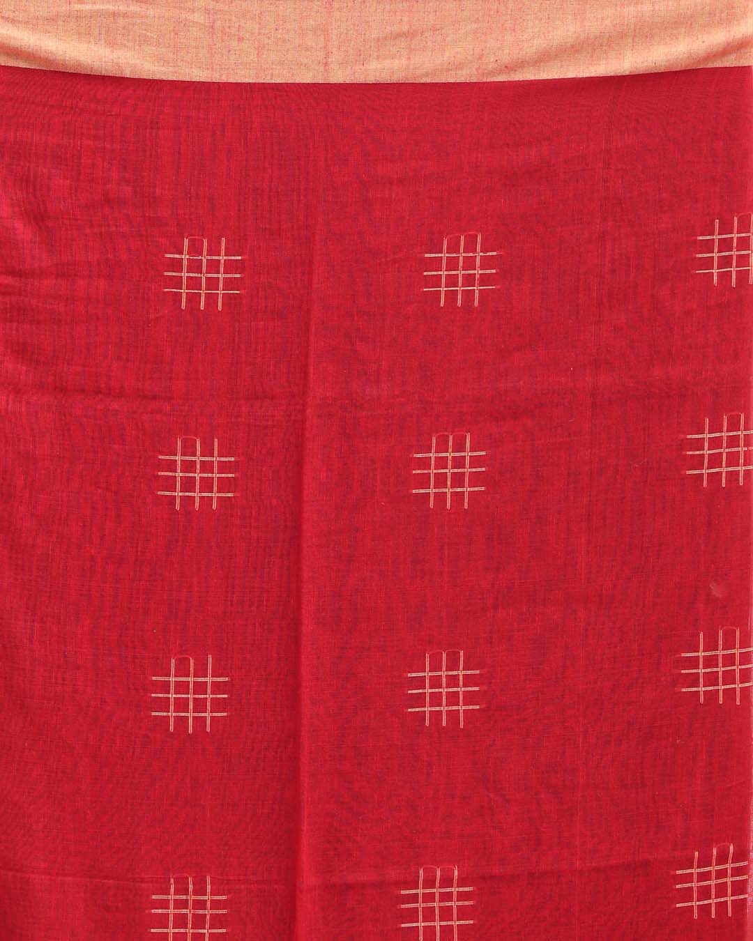 SCARLET RHYTHM (IKAT 100% PURE COTTON SAREE)