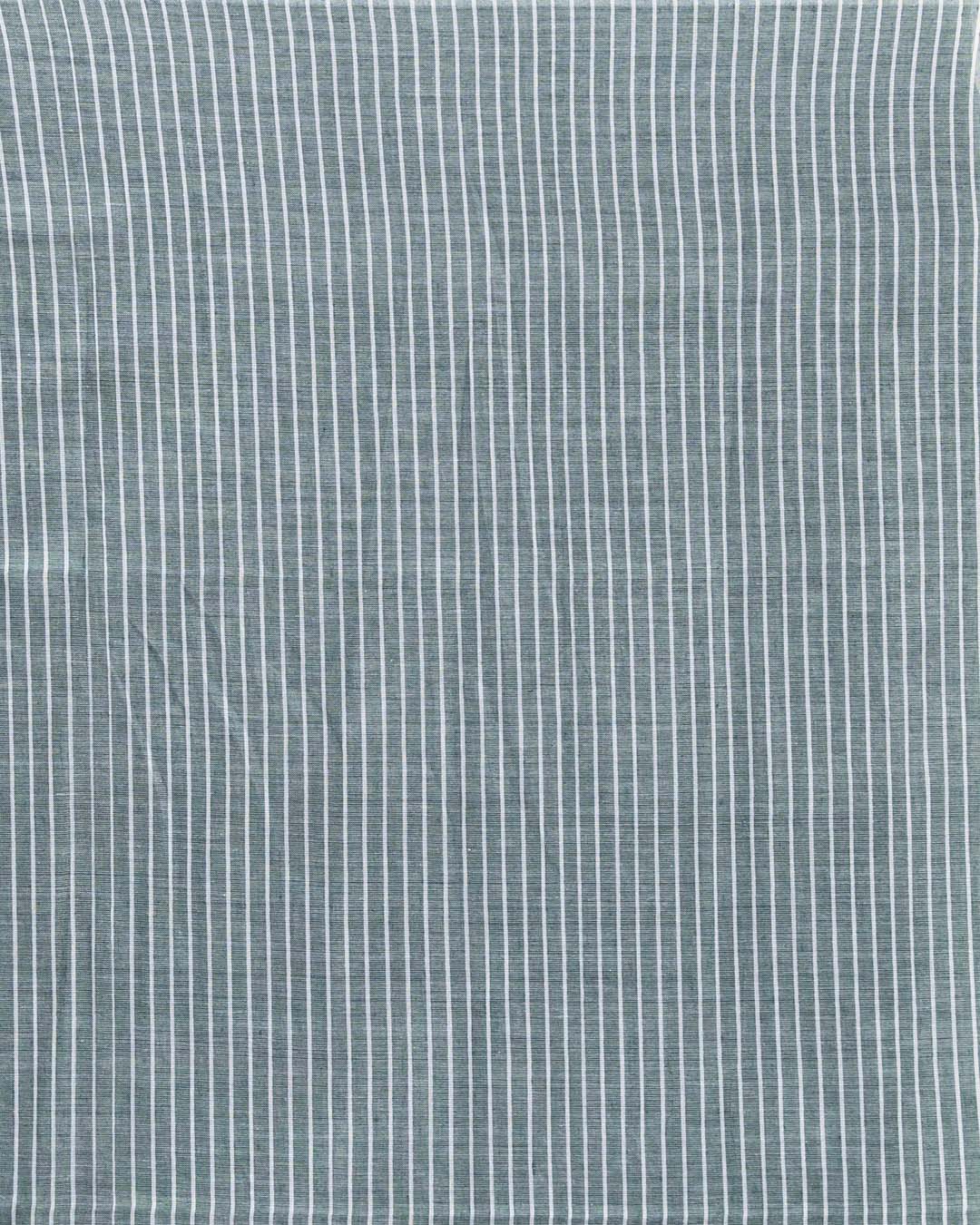 TEAL TRANQUILITY (BENGAL HANDLOOM COTTON BLEND SAREE)