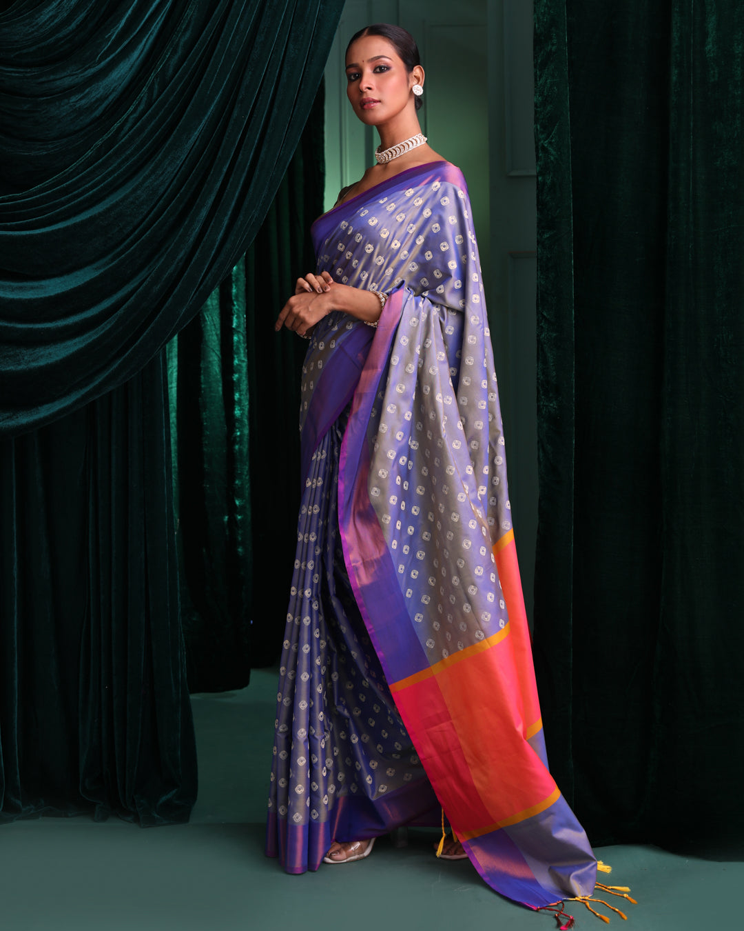 AZURE WEAVE (BANARASI ART SILK SAREE)