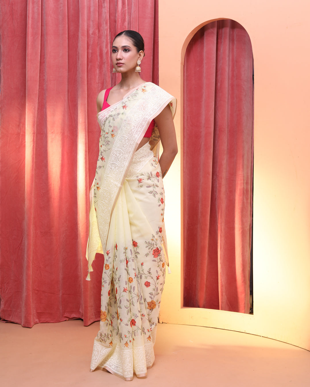 GOLDEN RADIANCE (BANARASI ART SILK SAREE)