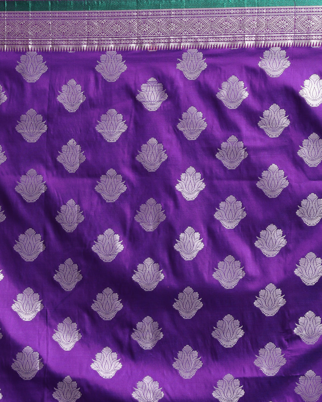 Kanjeevaram Purple Woven Design Traditional Wear  Saree