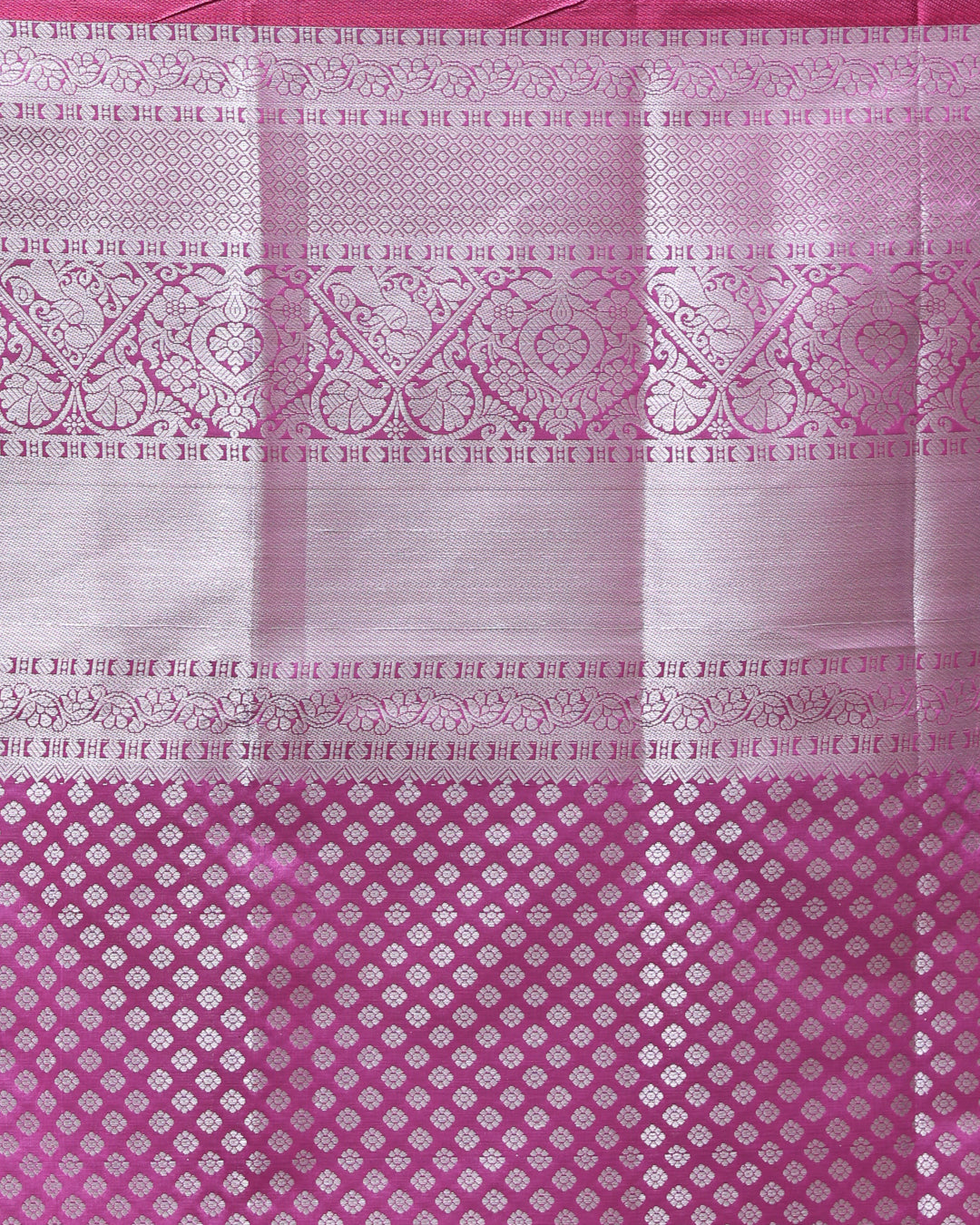 Kanjeevaram Pink Woven Design Traditional Wear  Saree