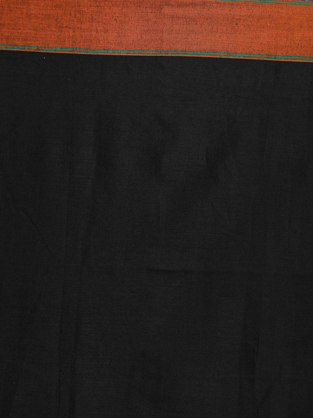 Indethnic Black Solid Saree - Saree Detail View