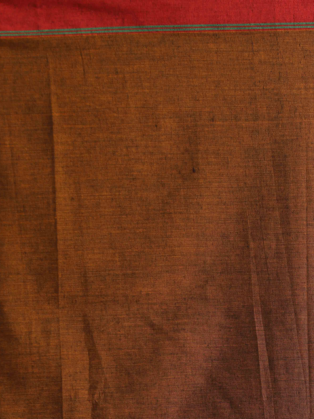 Indethnic Brown Solid Saree - Saree Detail View