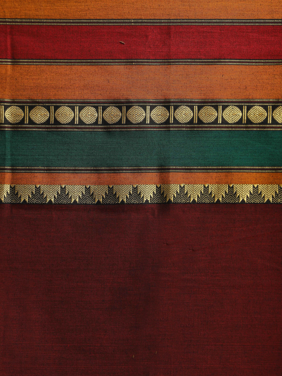 Indethnic Maroon Solid Saree - Saree Detail View