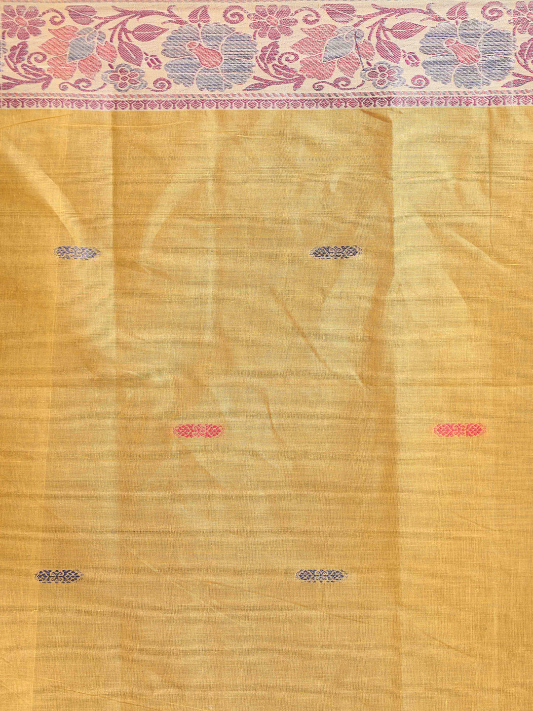 Indethnic Yellow Woven Design Saree - Saree Detail View