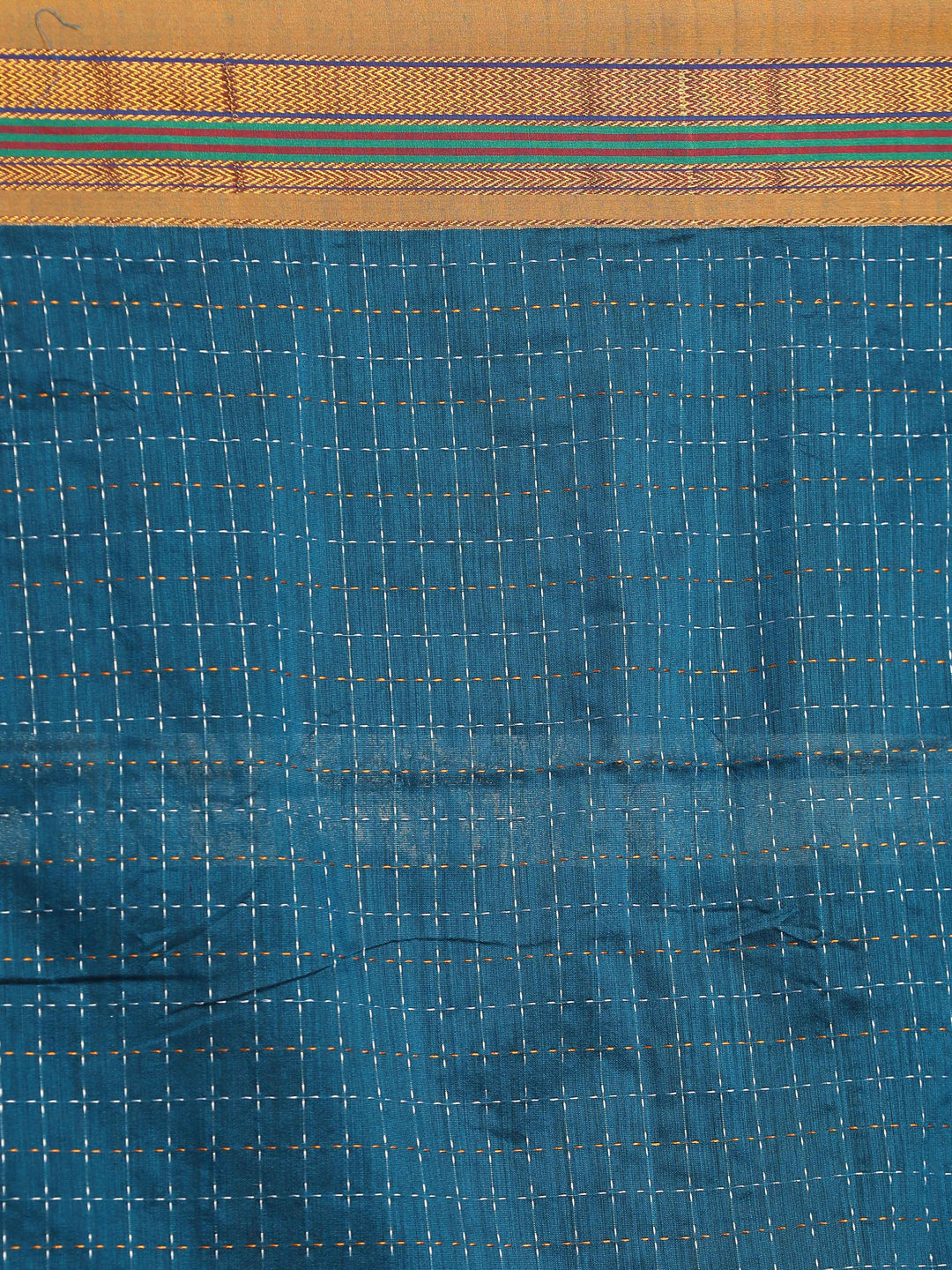 Indethnic Blue Woven Design Saree - Saree Detail View